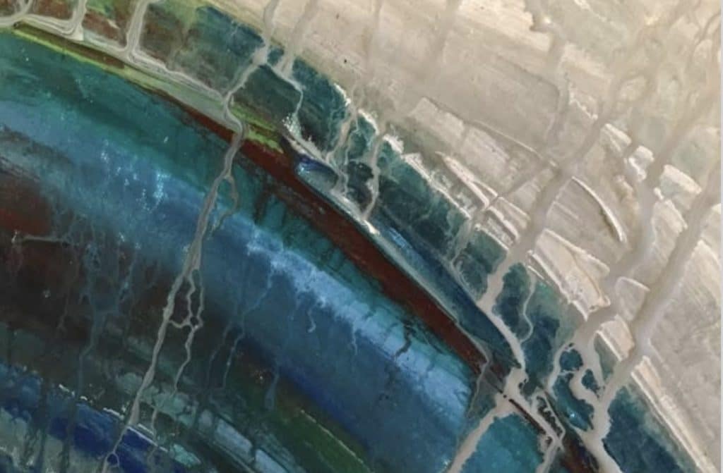 artwork by Anne close up of line detailing
